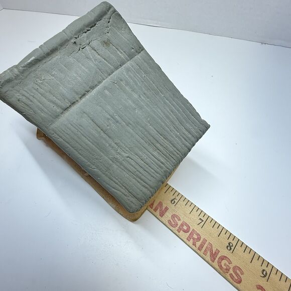 Vintage Handmade Clay Pottery Terra Cotta Folk Art Diorama Hut Kitchen Scene - Picture 10 of 10